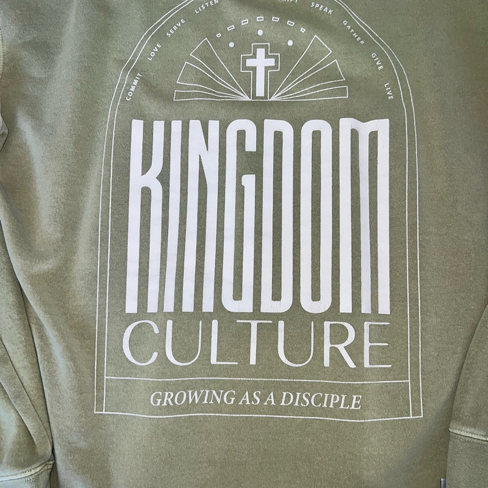 Kingdom Culture Olive Green T-Shirt - Picture 7 of 9